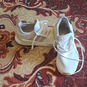 Adidas Kids Cream and Tan Sneakers